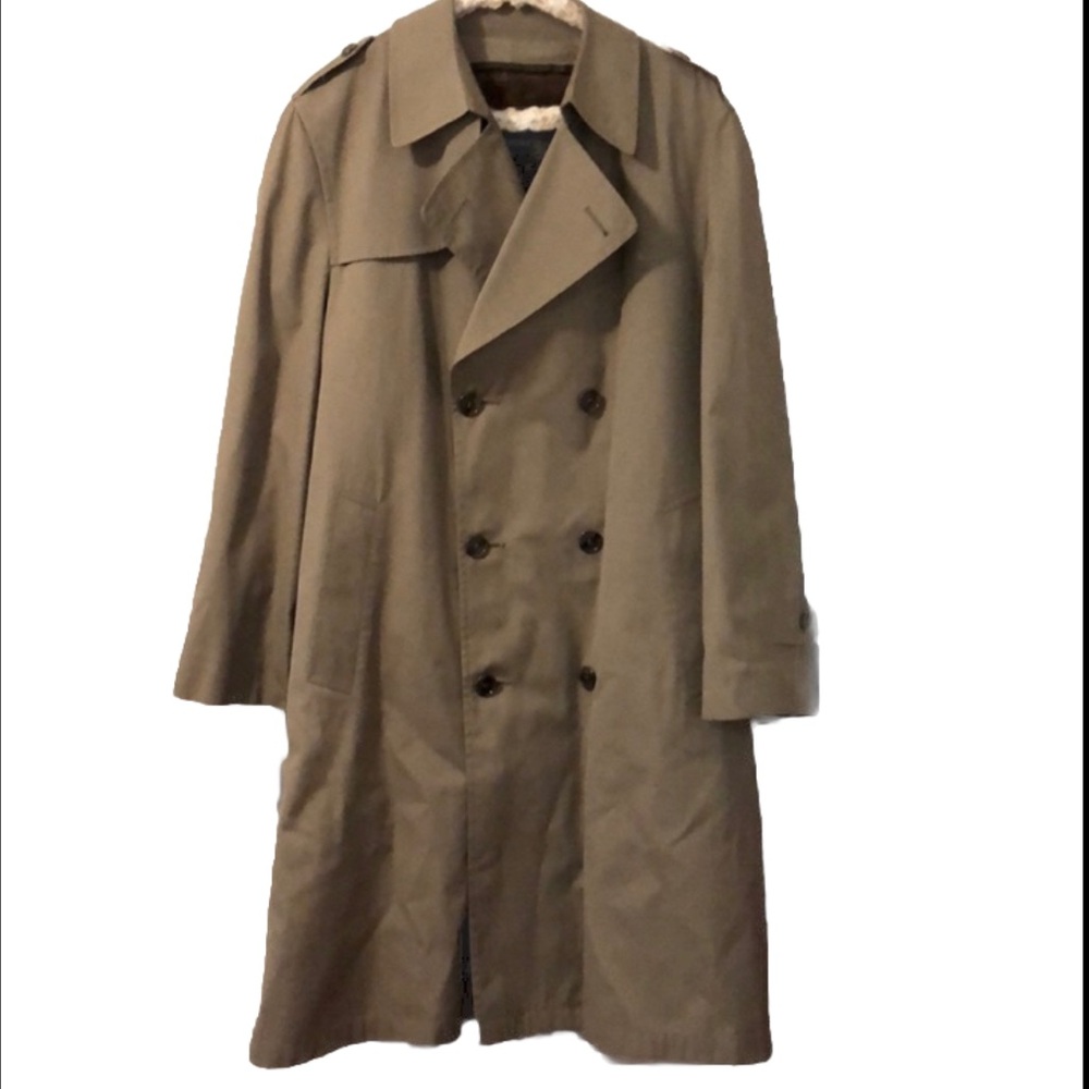Kuppenheimer vintage Tan trench coat size 42R